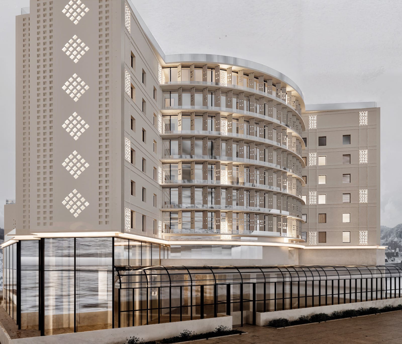 تصميم الفنادق والمنتجعات السياحية